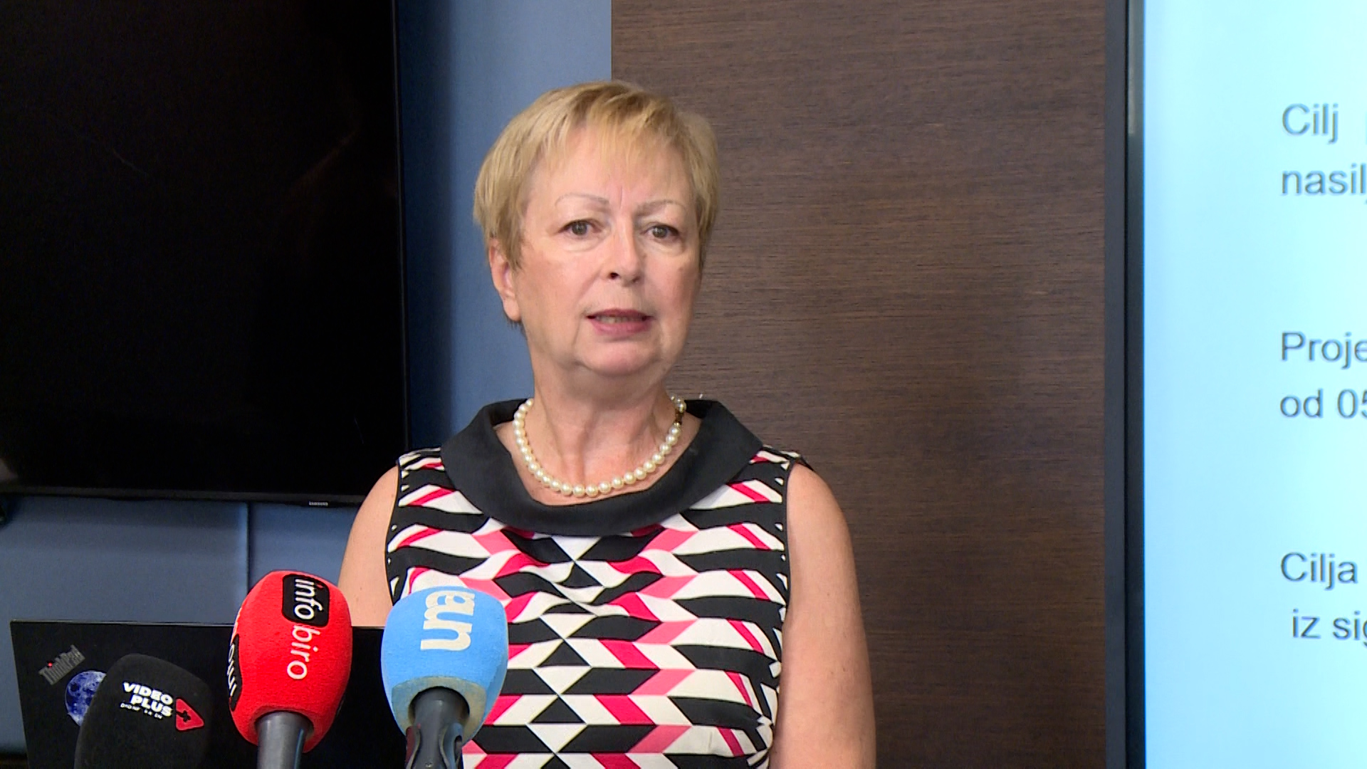 Beograd, Mirjana Tomovic  neuropsihijatar i clan tima udruzenja ,,Dar'', o projektu Emocijom protiv nasilja